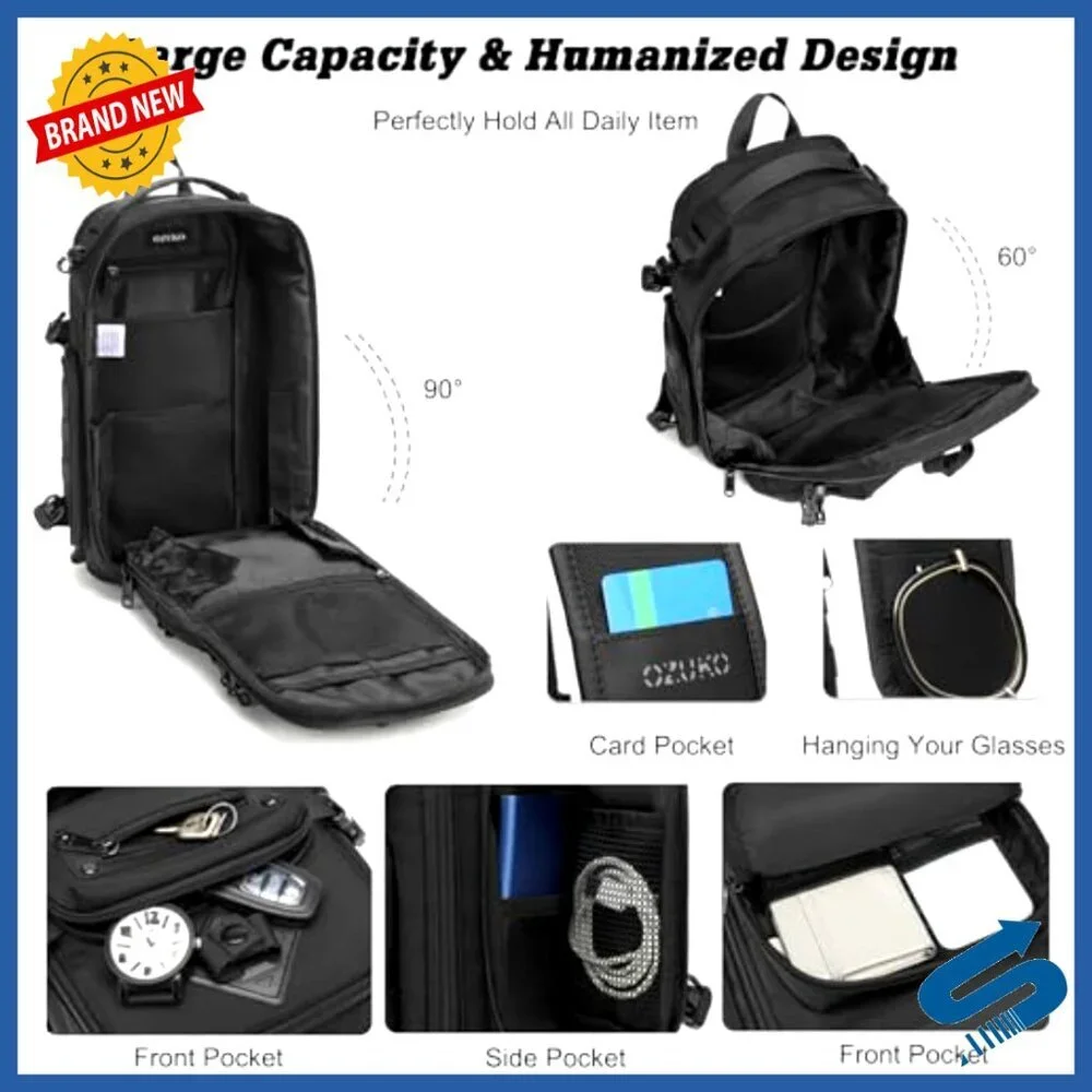 Tactical Sling Backpack with Tripod Holder, Waterproof, Fits 10.5